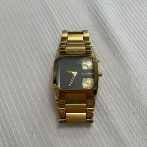 Nixon The Banks Gold Watch Needs Battery Rare